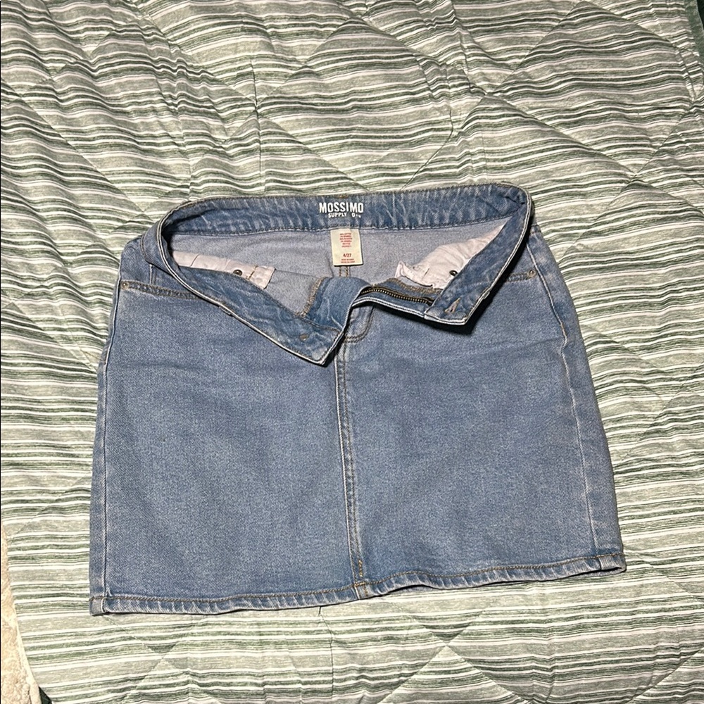 Mossimo Supply Co. Blue Jean Mini Skirt
